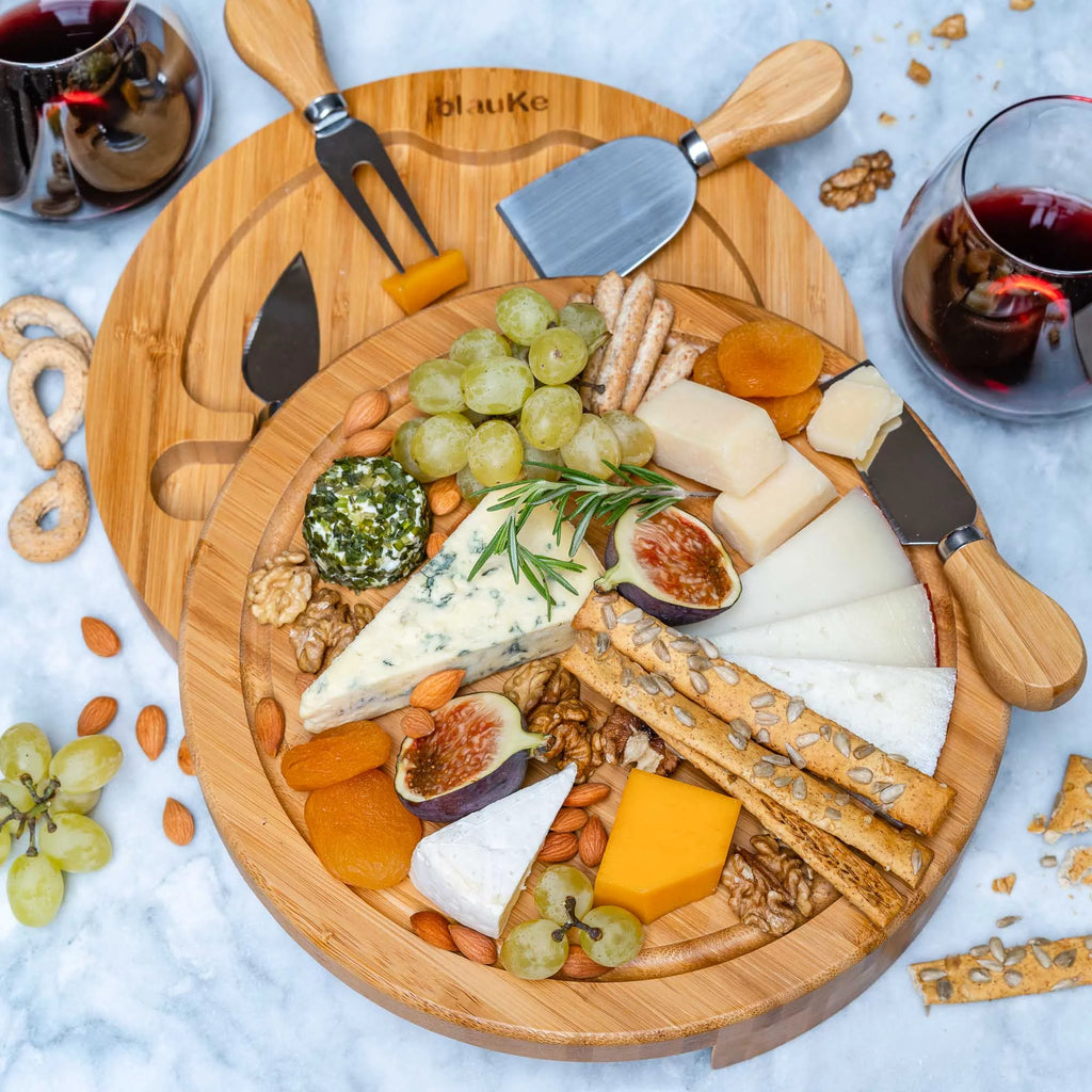 Bamboo Cheese Board and Knife Set I252
