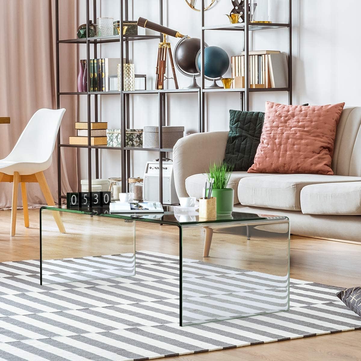 Glass Coffee Table with Tempered Glass K891802