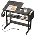 Adjustable Height Gray Standing Desk Z47846