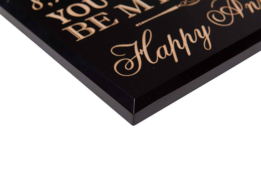 Black Wall Plaque S2708