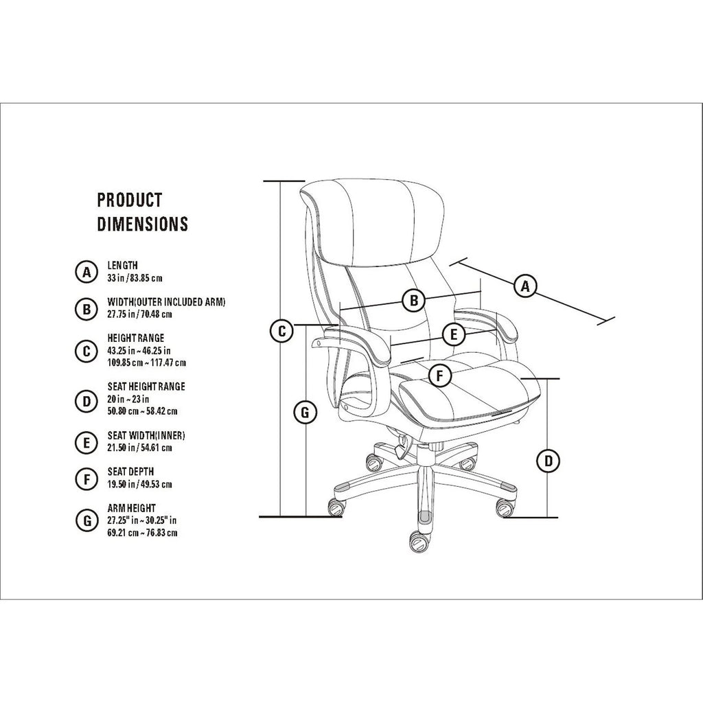 Big and Tall Executive Office Chair K807