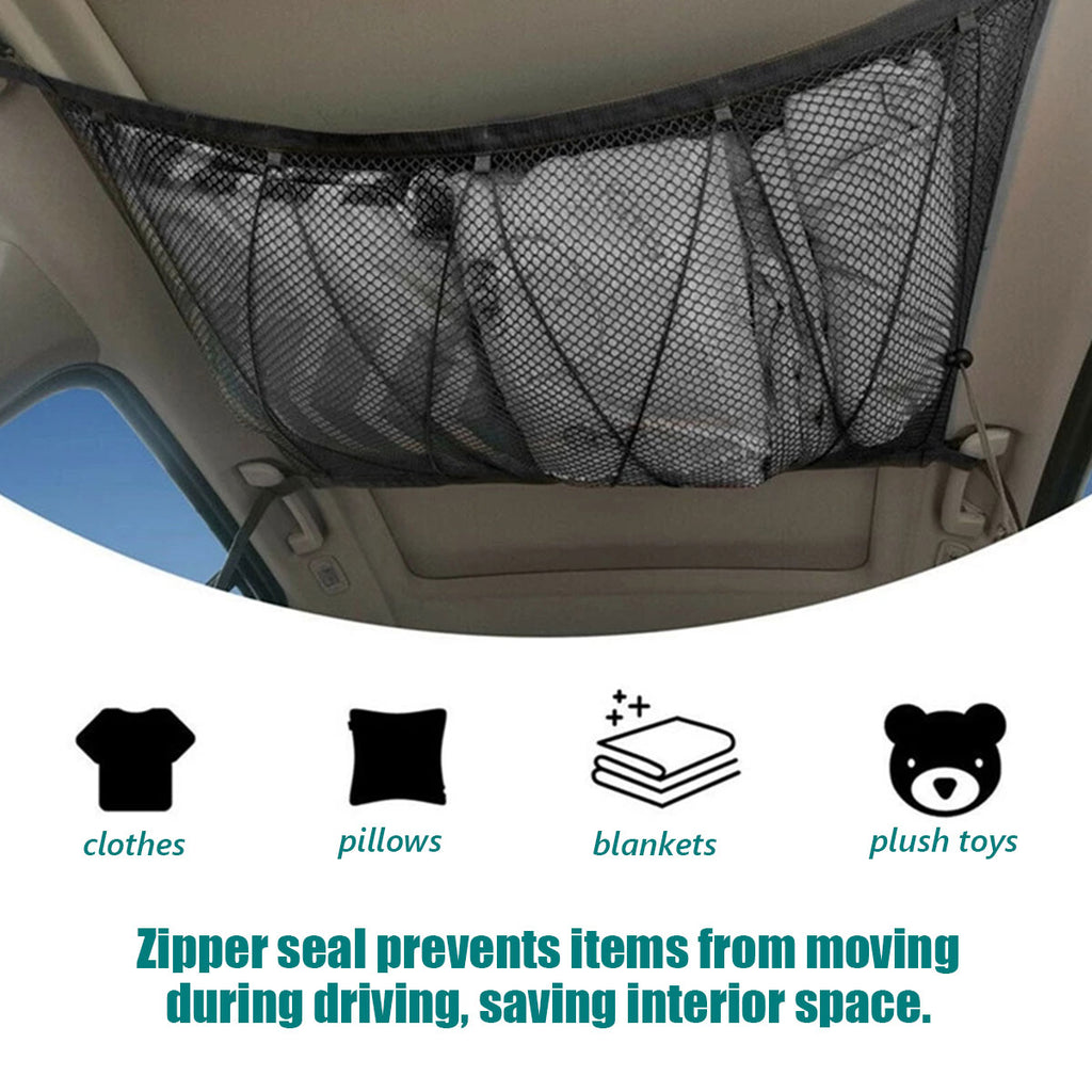 Car Ceiling Storage Net with Drawstring L7299