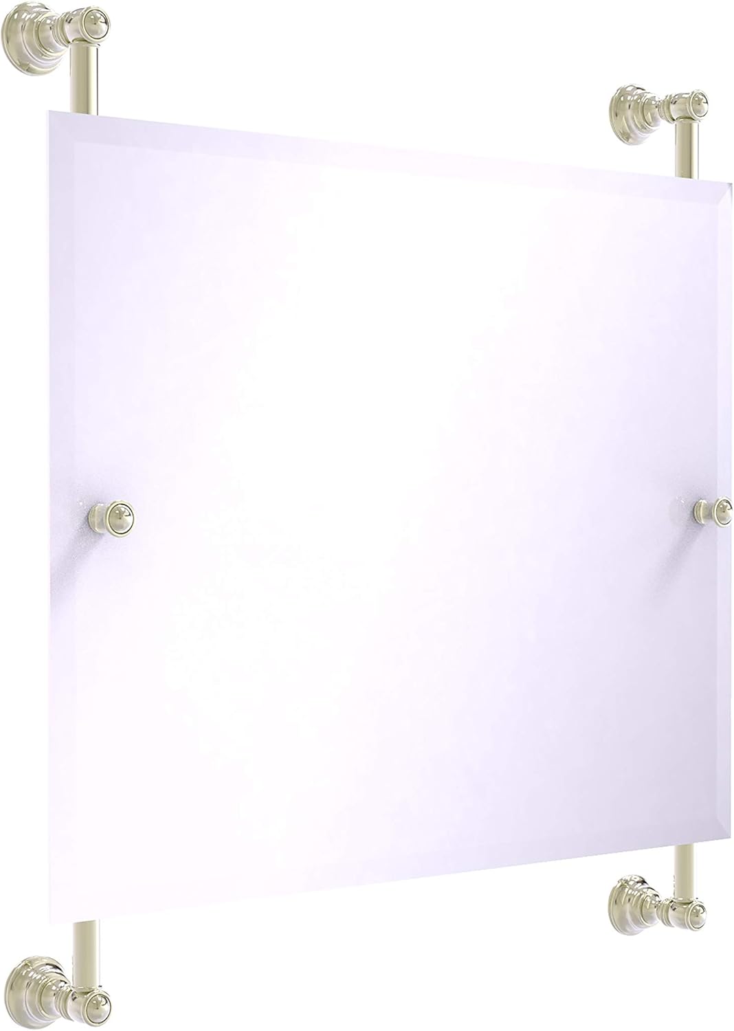 Polished Nickel Frameless Wall Mirror T8836