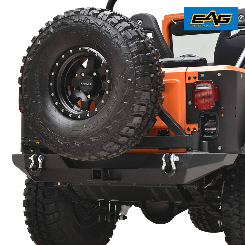 Rear Bumper with Tire Carrier for Jeep Wrangler CJ D529891
