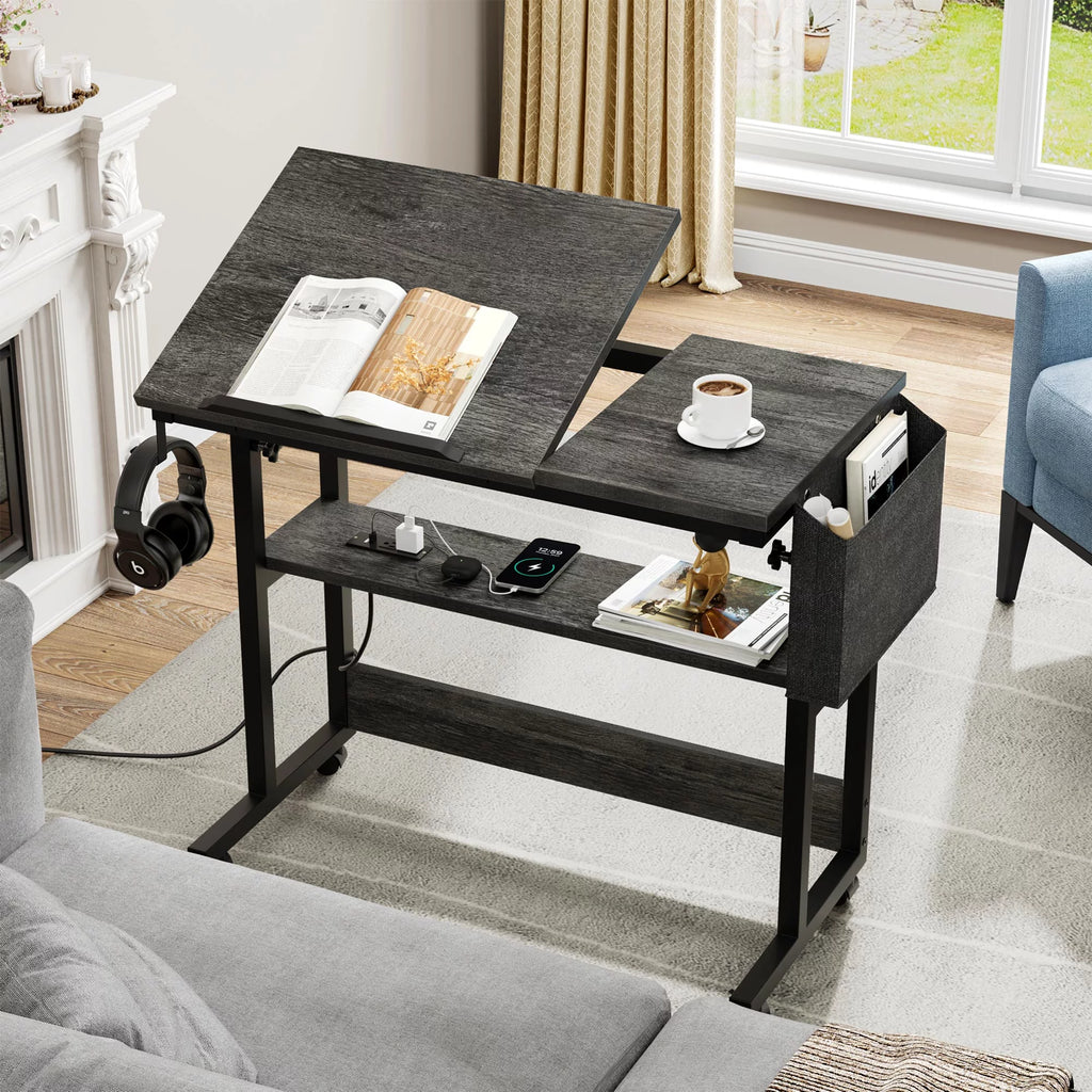 Adjustable Height Gray Standing Desk Z47846