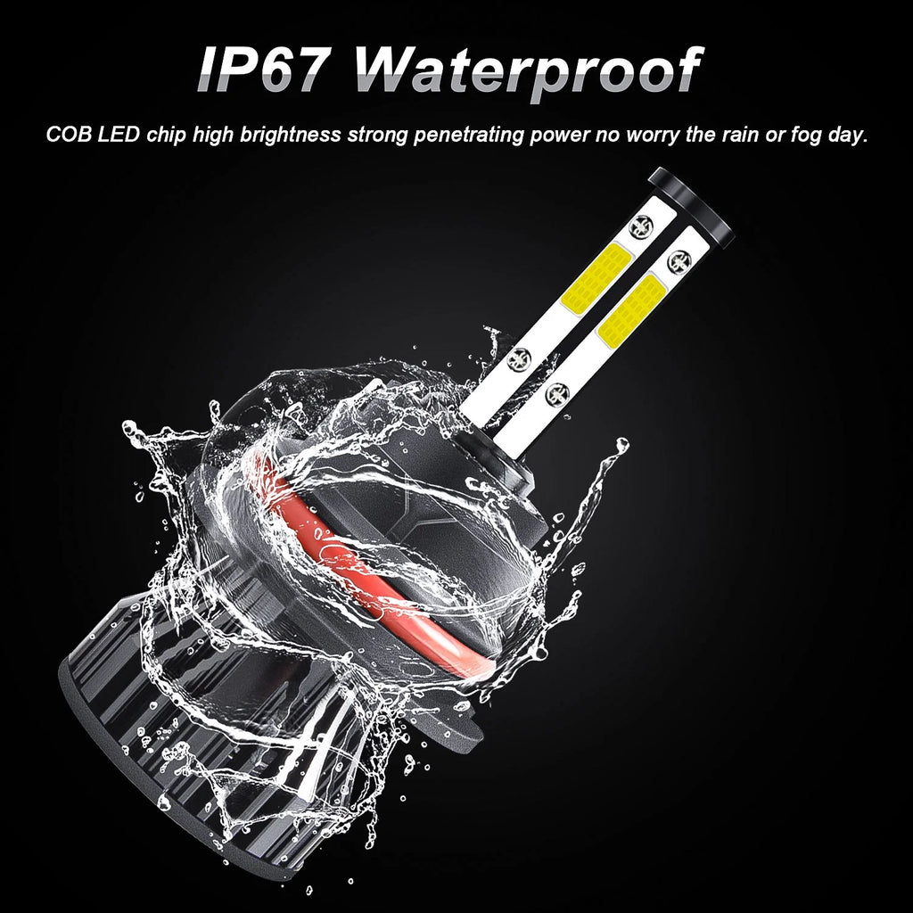2X 9007 LED Headlight Bulbs Kit F72074