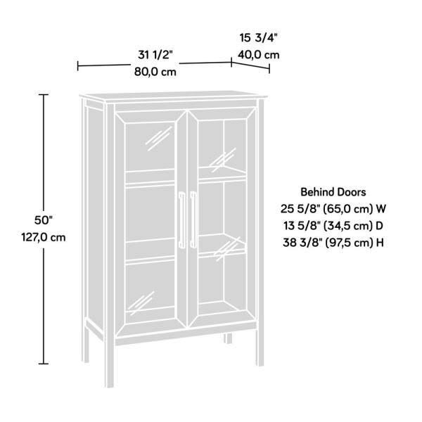 Slate Gray Display Cabinet K7555