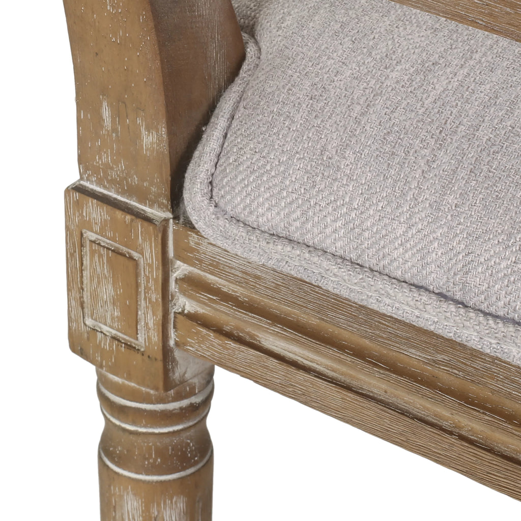 Light Gray Natural Wood Dining Chair Set of 2 J396220
