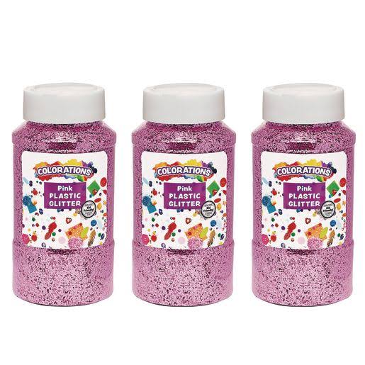 Plastic Glitter, Pink - 3 lbs. E7122