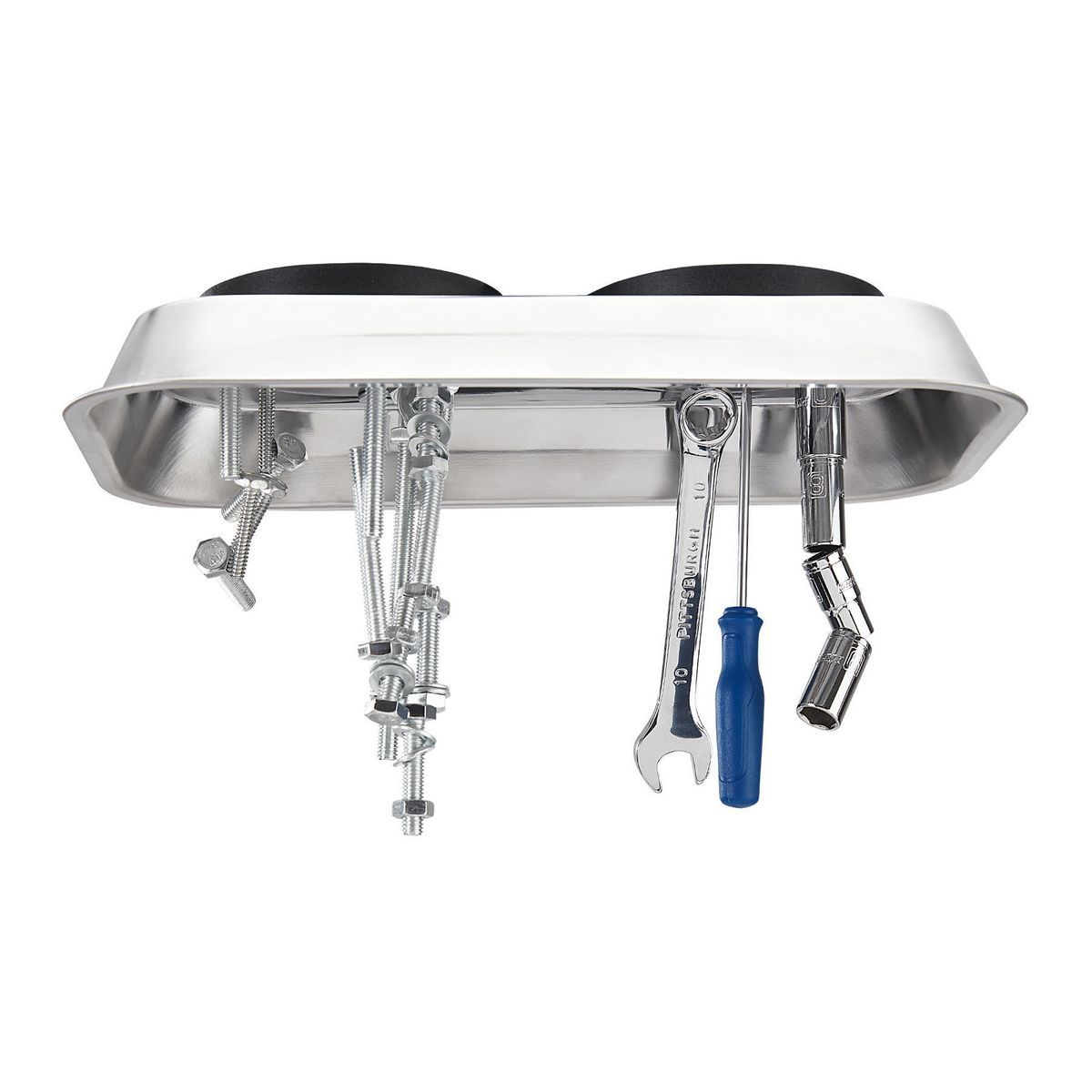 9-1/2 in. x 5-1/2 in. Magnetic Stainless Steel Parts Tray X874