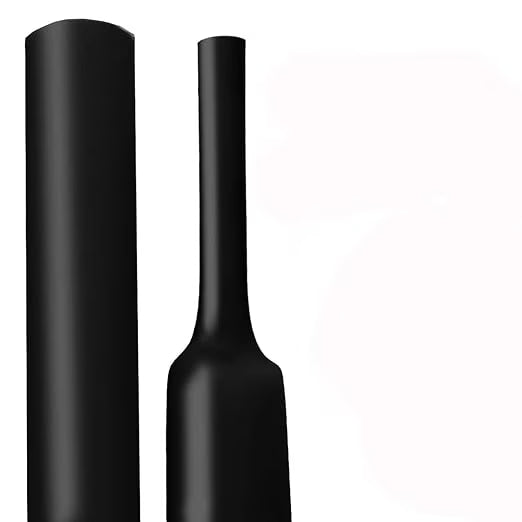 1 Inch 3:1 Waterproof Heat Shrink Tubing, 4 Ft Black F5314
