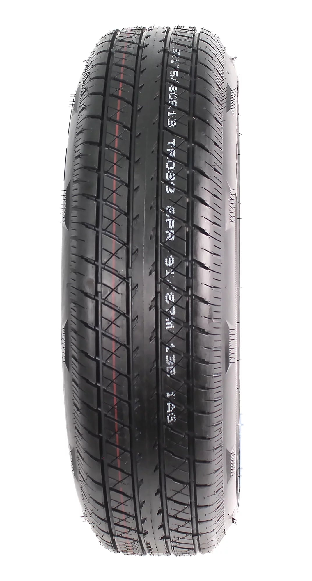2-Pk Radial Trailer Tire On Rim ST175/80R13 5 Lug White Spoke Wheel J459158