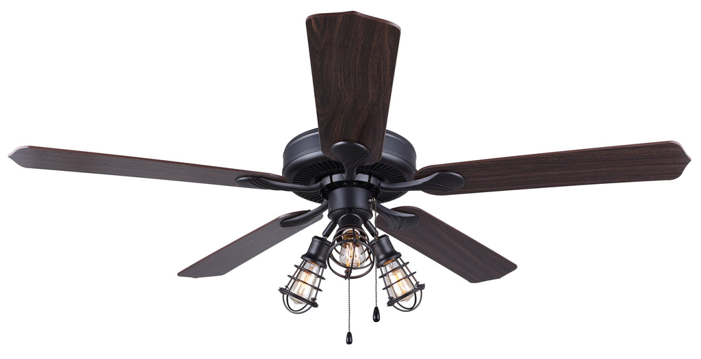 52 inch 3 Light Ceiling Fan in Graphite H470