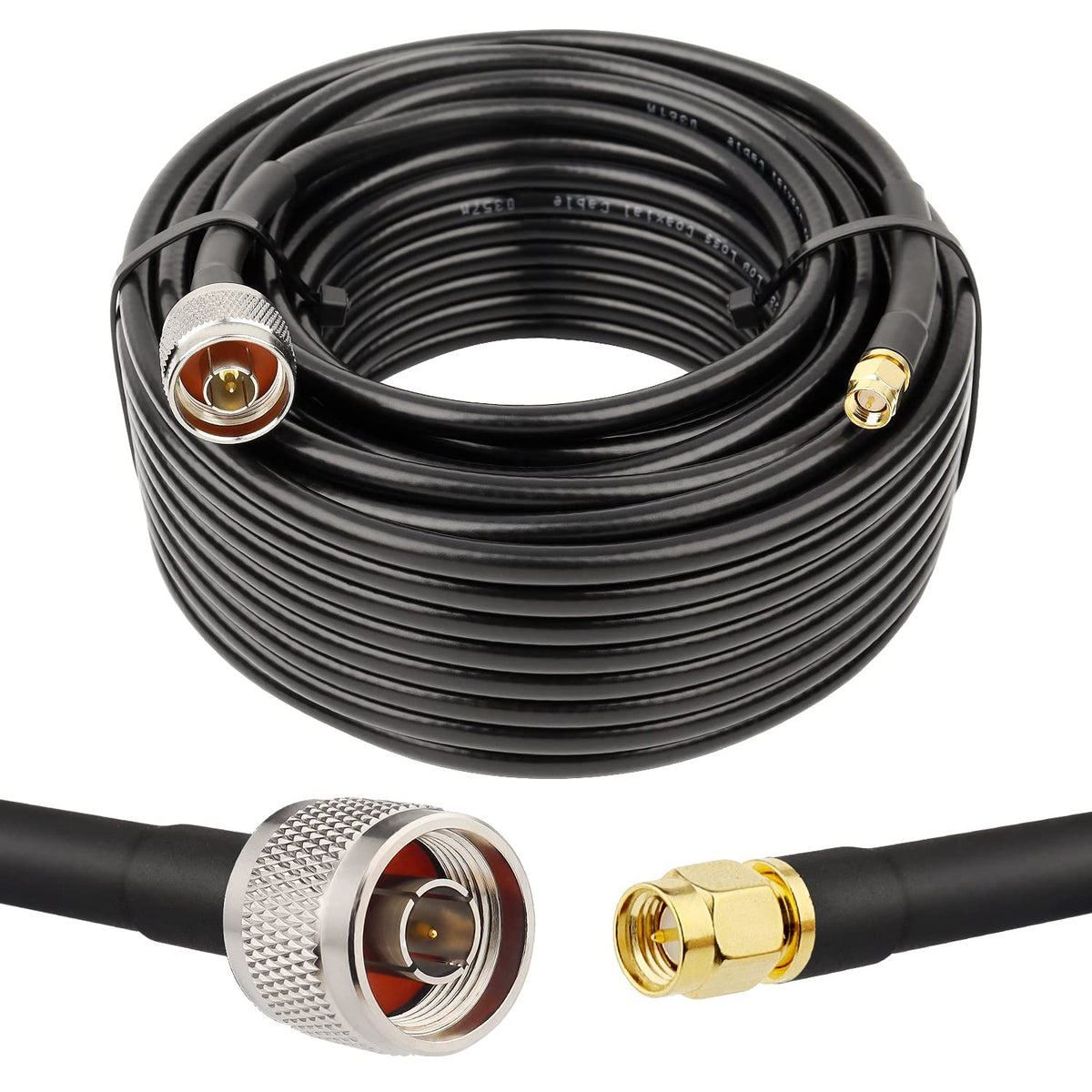 SMA to N Cable 50ft Low Loss 50 Ohm E647999