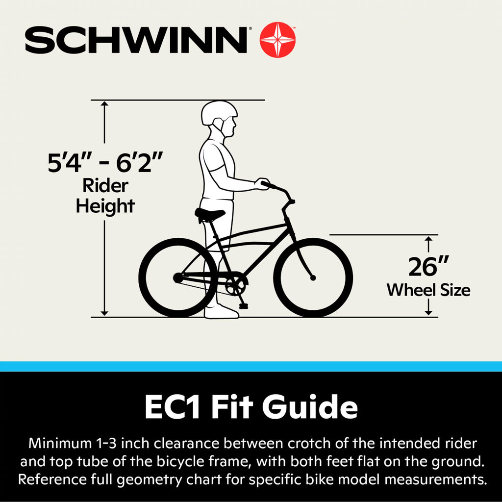 26-in. Black Cruiser Electric Bike E502