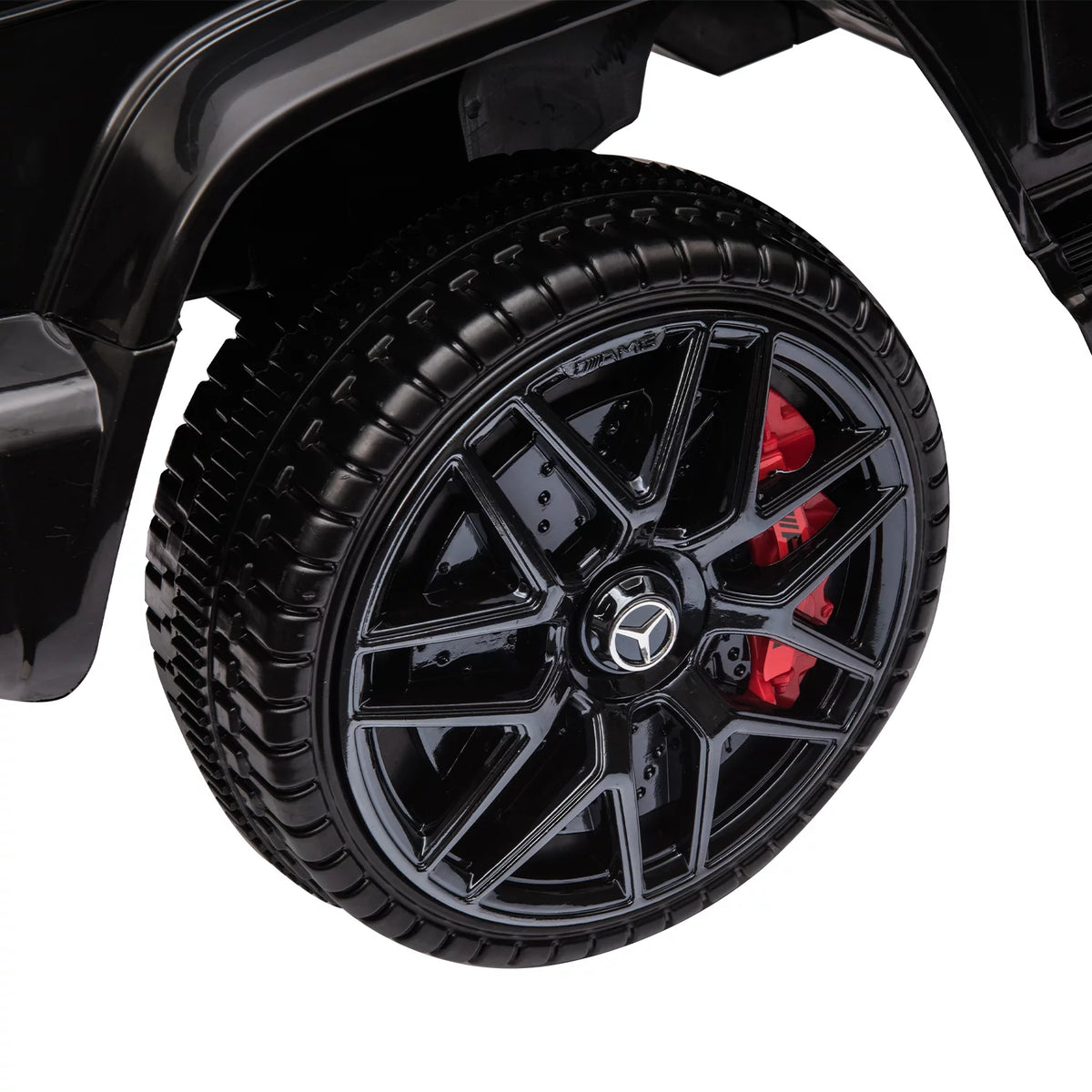 12V Battery Powered Ride On Car with Remote LED Lights Black K6275