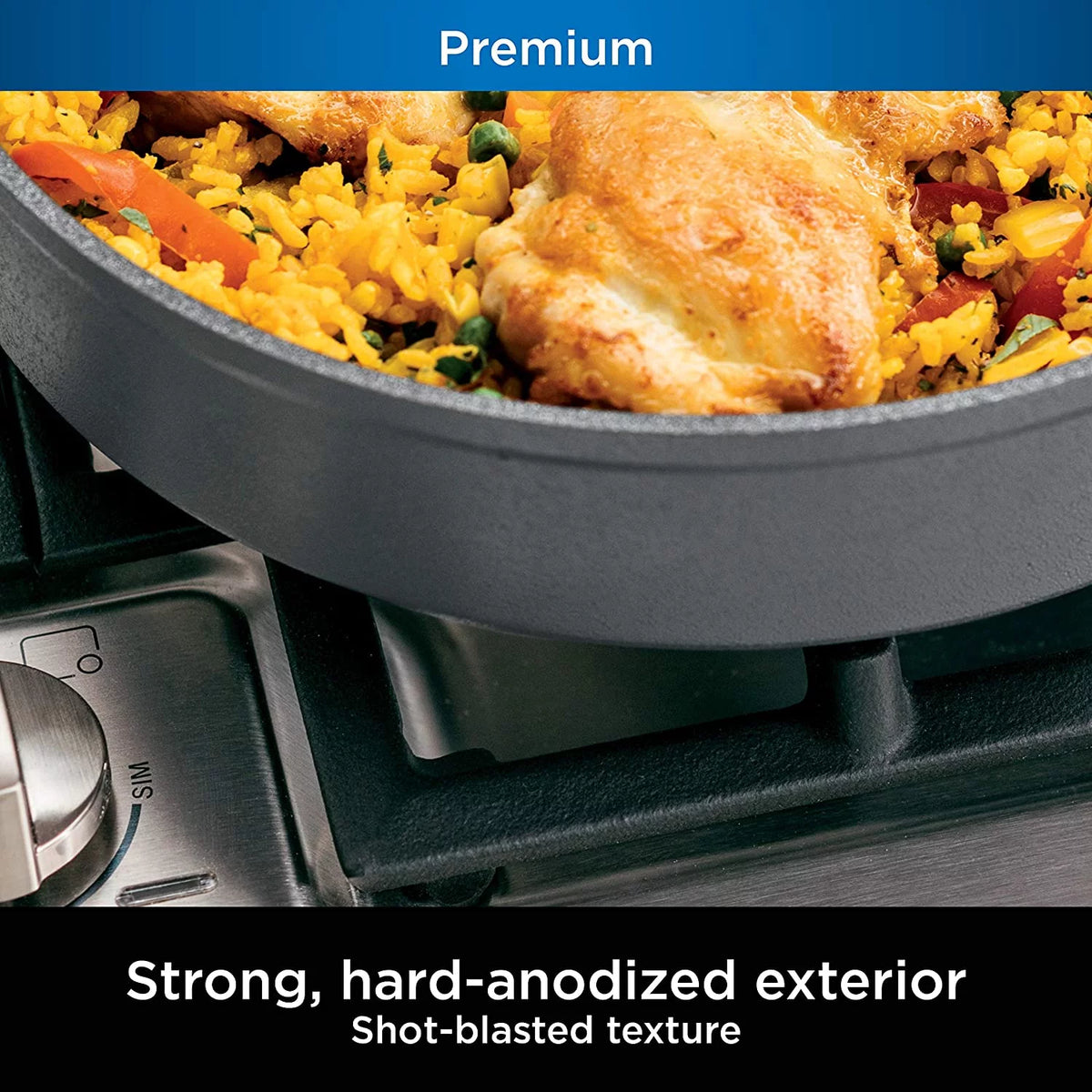 13-Piece Hard-Anodized Nonstick Cookware Set Y821162