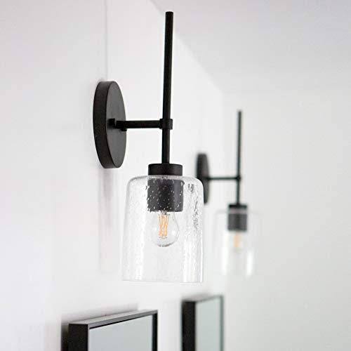 Matte Black 1 Light Sconce F77142