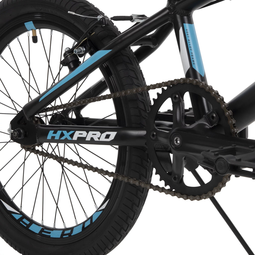 20-inch BMX Bike Black with Teal Aluminum Frame Z6549