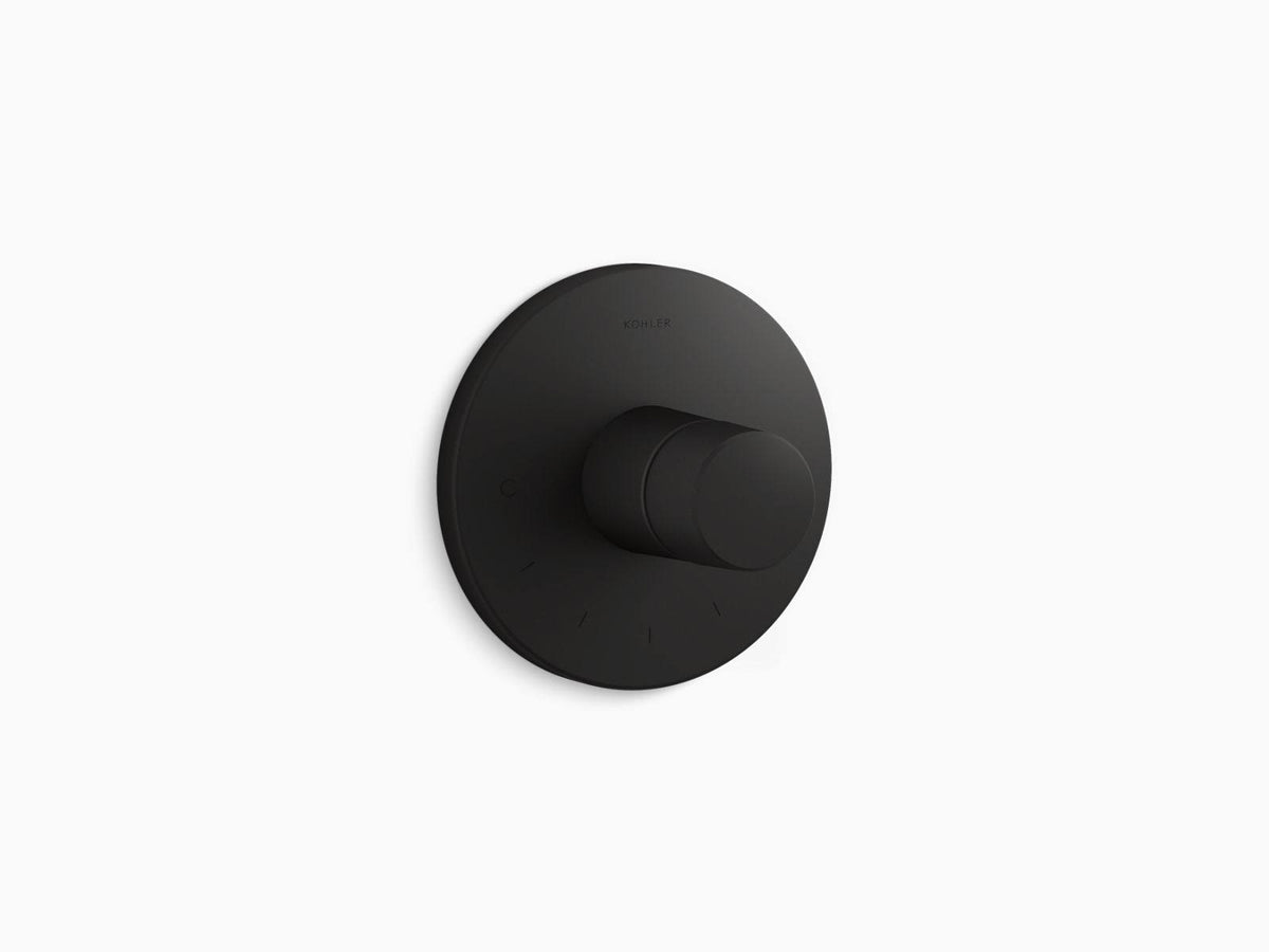 Matte Black Thermostatic Valve Trim F560395