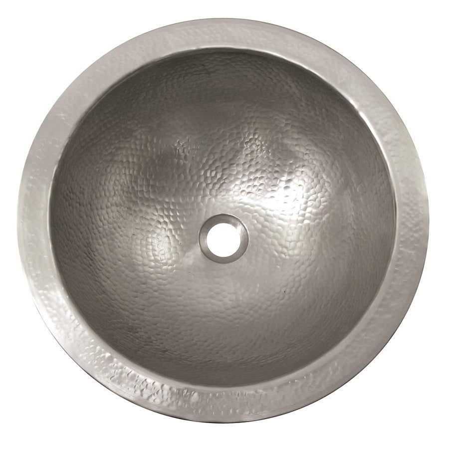 Solid Hand Hammered Copper Undermount Lavatory Sink T90813