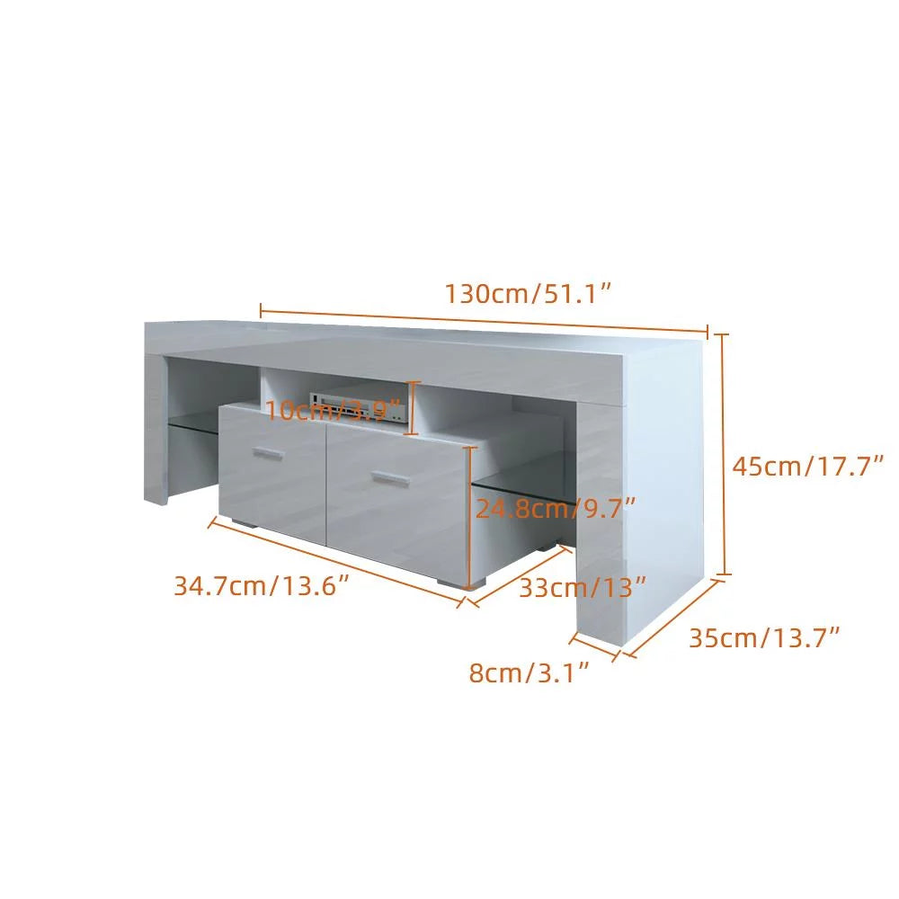 White Modern Rectangle Coffee Table T285