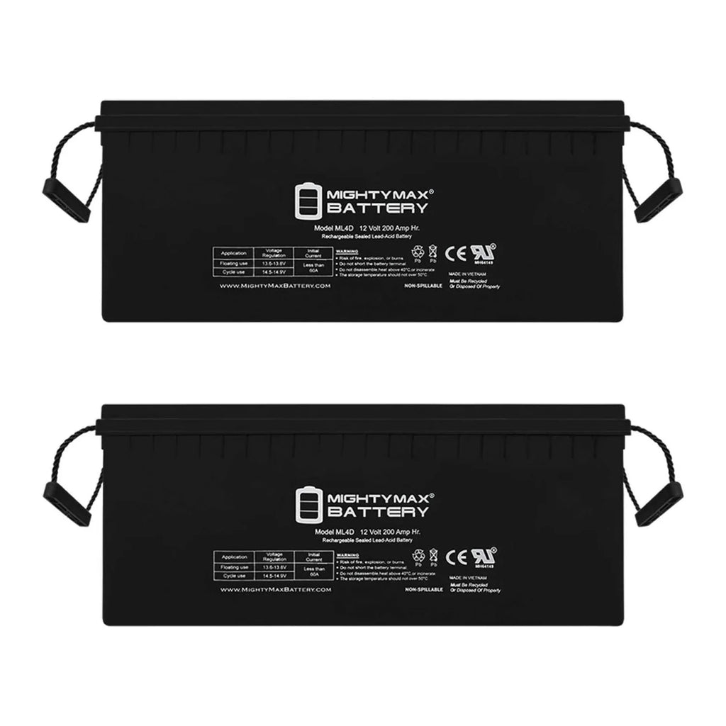 12v 200ah Deep Cycle Battery 2 Pack J46093