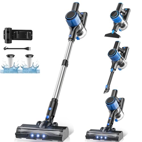 Cordless Vacuum Cleaner, 8 in 1 Lightweight, 45Mins Detachable Battery Y385