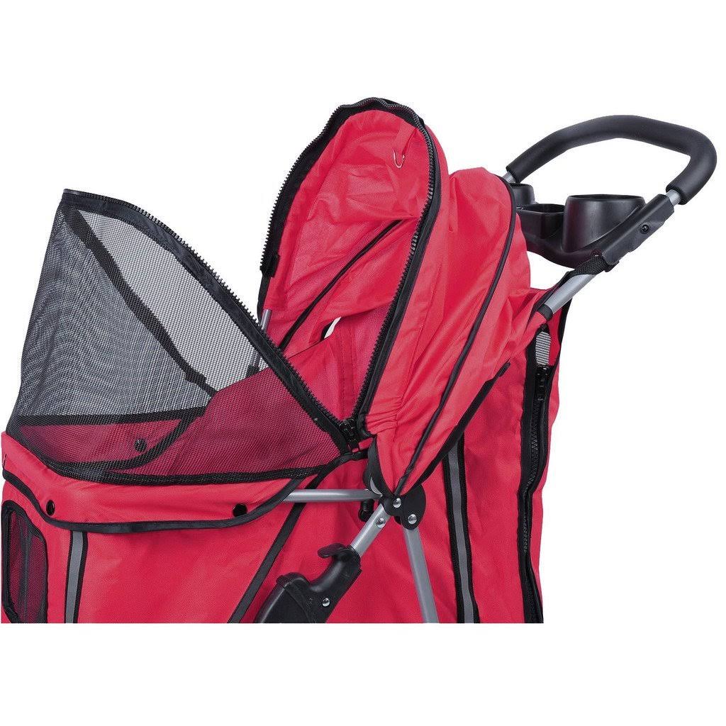Red 4-Wheel Pet Stroller G812119