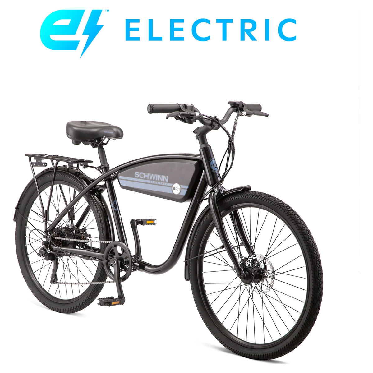26-in. Black Cruiser Electric Bike E502