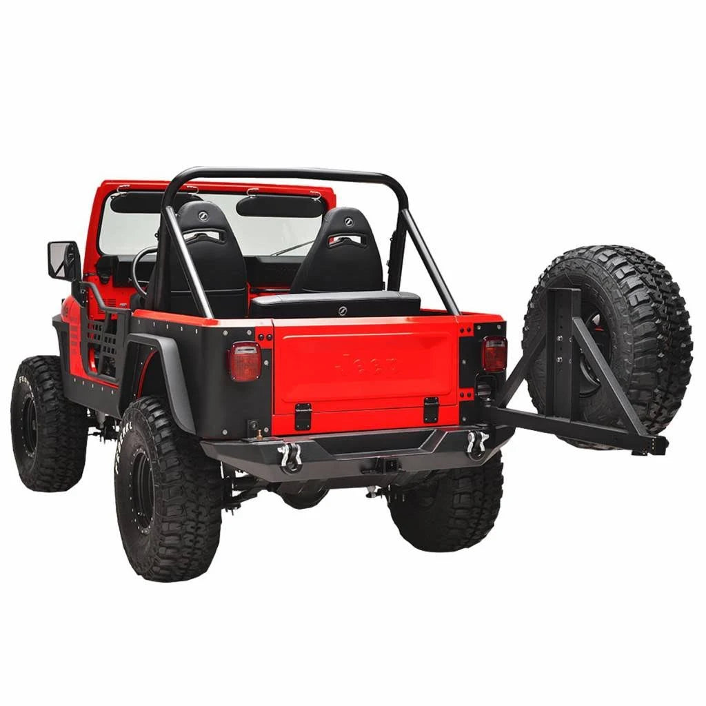 Rear Bumper with Tire Carrier for Jeep Wrangler CJ D529891