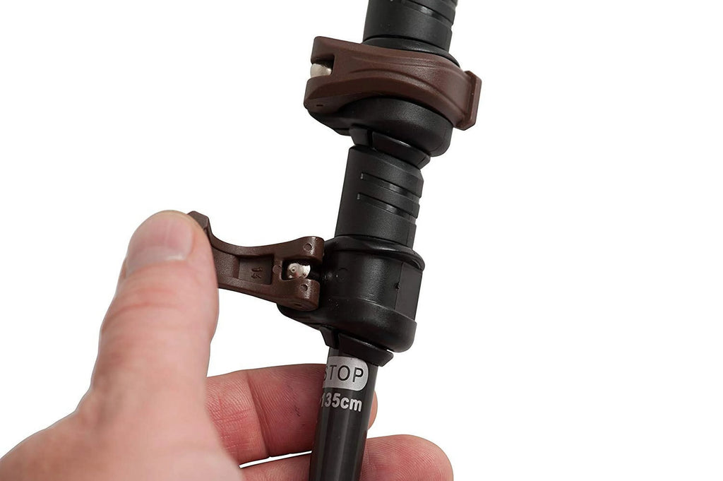 Bamboo & Carbon Fiber Walking Poles - 2 Pack - 6.8 oz Ultralight Collapsible Hiking Poles D788203