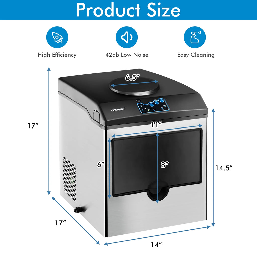 Stainless Steel Countertop Ice Maker Water Dispenser C921569