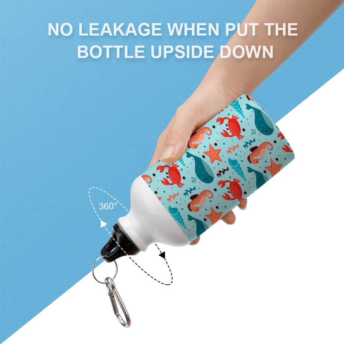 400ml Sport Aluminum Water Bottle with Twist Cap D9410