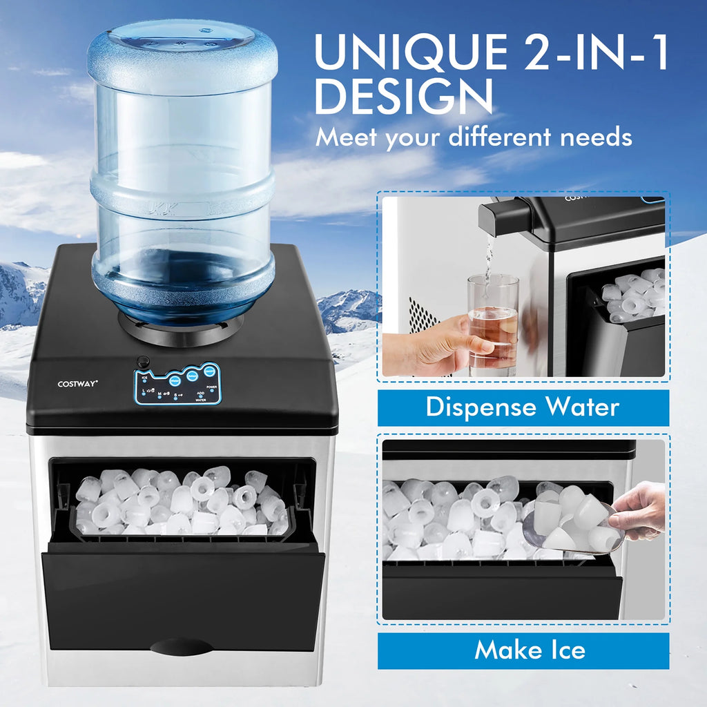 Stainless Steel Countertop Ice Maker Water Dispenser C921569