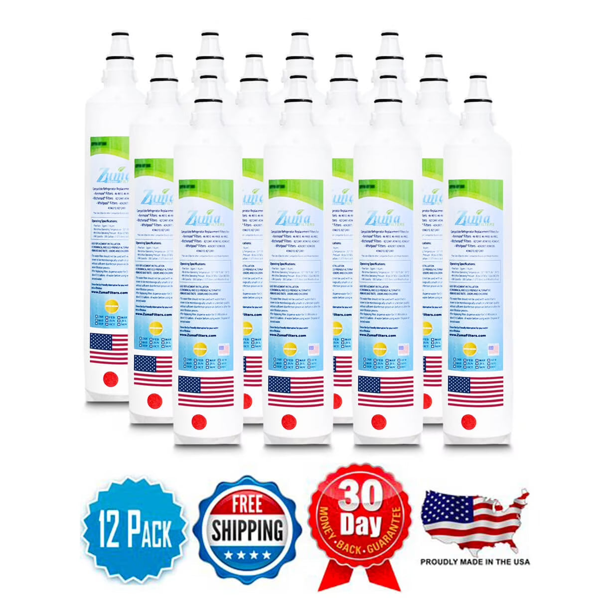 12 Pack Water Filters X4062