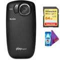 Black Video Camera with Pro Memory Card C8404