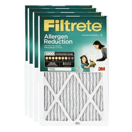 14x24x1 Allergen Reduction HVAC Furnace Air Filter, Pack of 4 Q49376