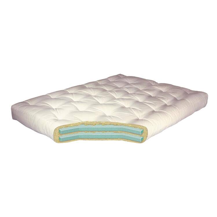 Blue Microfiber Twin XL Futon Mattress C5894