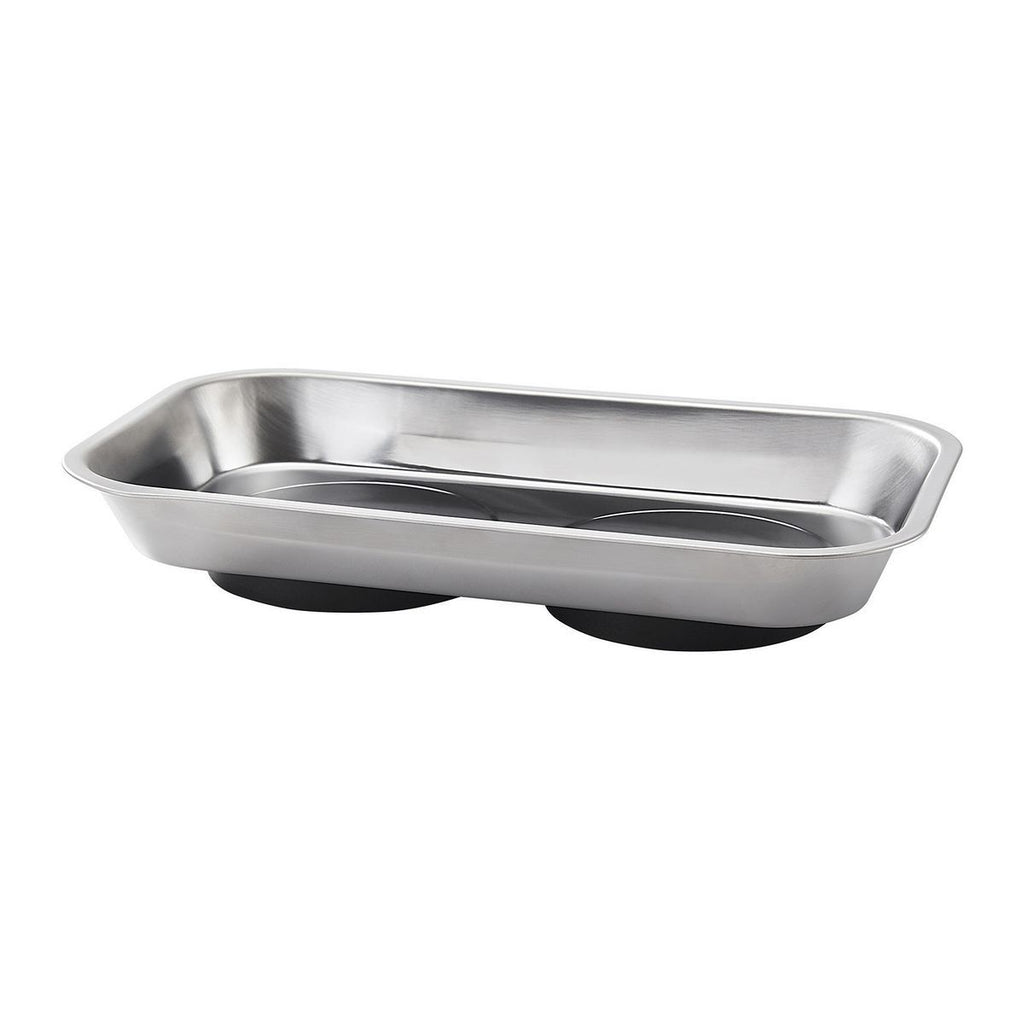 9-1/2 in. x 5-1/2 in. Magnetic Stainless Steel Parts Tray X874