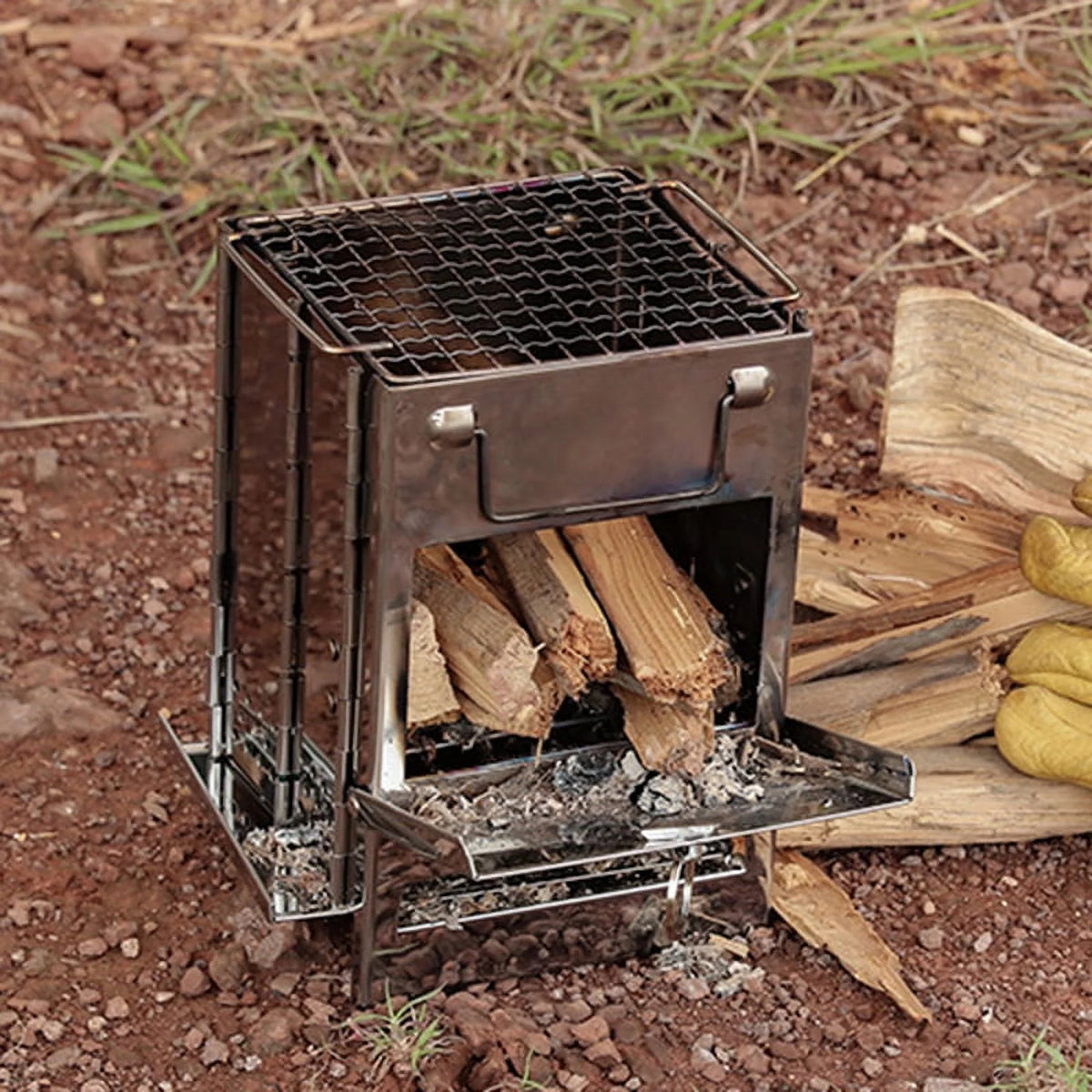 Portable Wood Burning Blowpipe Kit with Carry Bag P544279