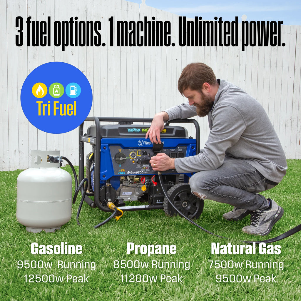 12,500 Peak Watt Dual Fuel Portable Generator L950296