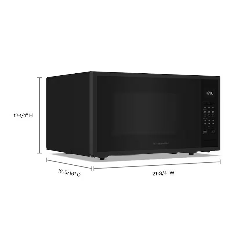 Black Stainless Countertop Microwave R855