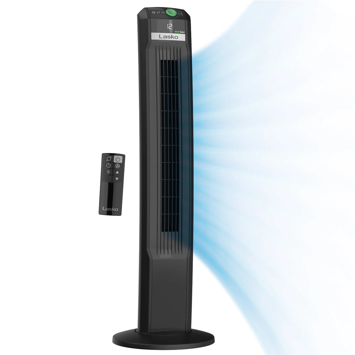 Black Tower Fan with Remote Control I7463