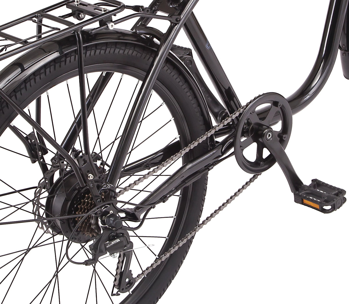 26-in. Black Cruiser Electric Bike E502
