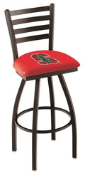 Red Ladder Back High Top Swivel Bar Stool Seat Chair X7945