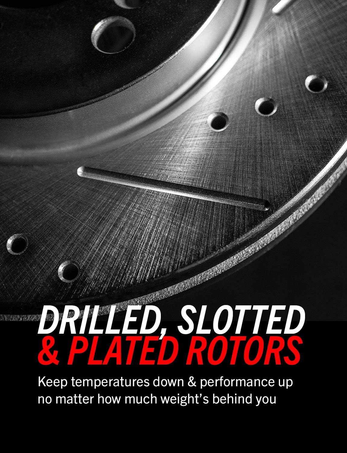 Rear Drilled & Slotted Rotor Pair M605264