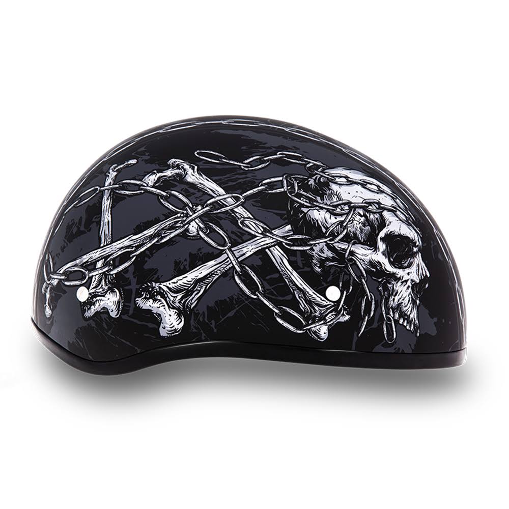 Black Half Face Helmet E909