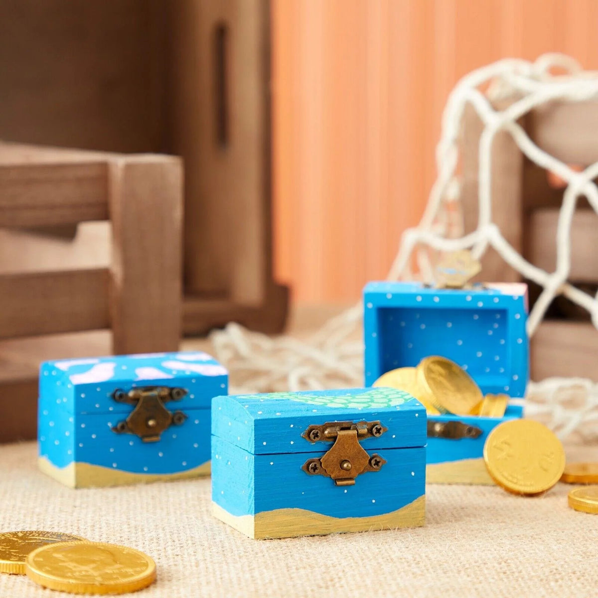 12-Pk Wooden Boxes C70632