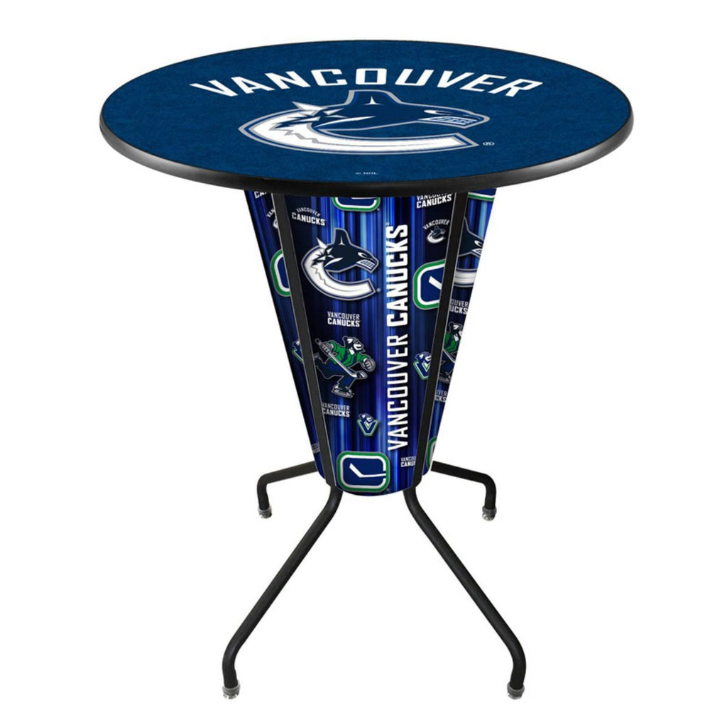 Lighted Vancouver Canucks Pub Table Bar Stool Y385
